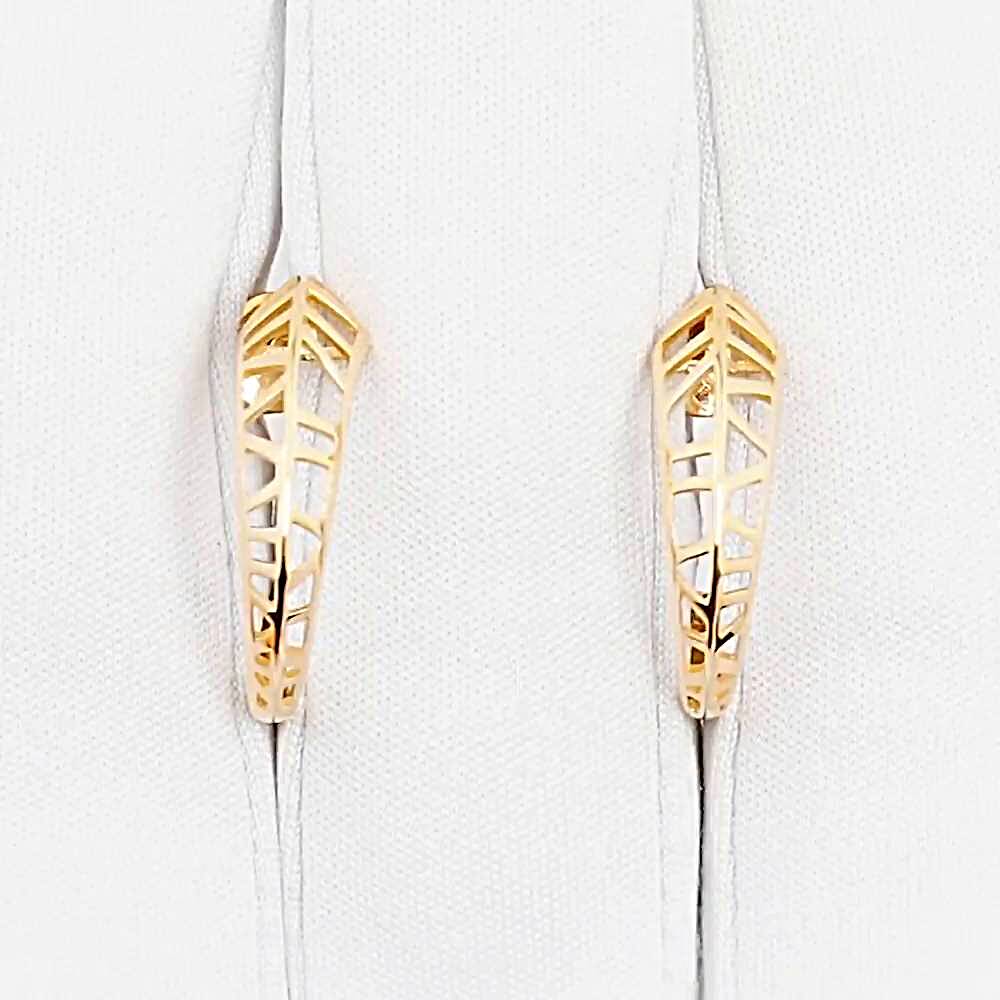 Серьги из красного золота 585 пробы 1