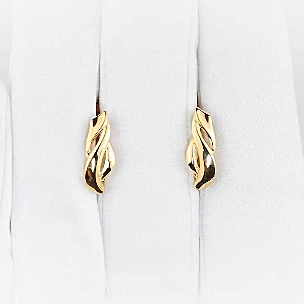 Серьги из красного золота 585 пробы 1