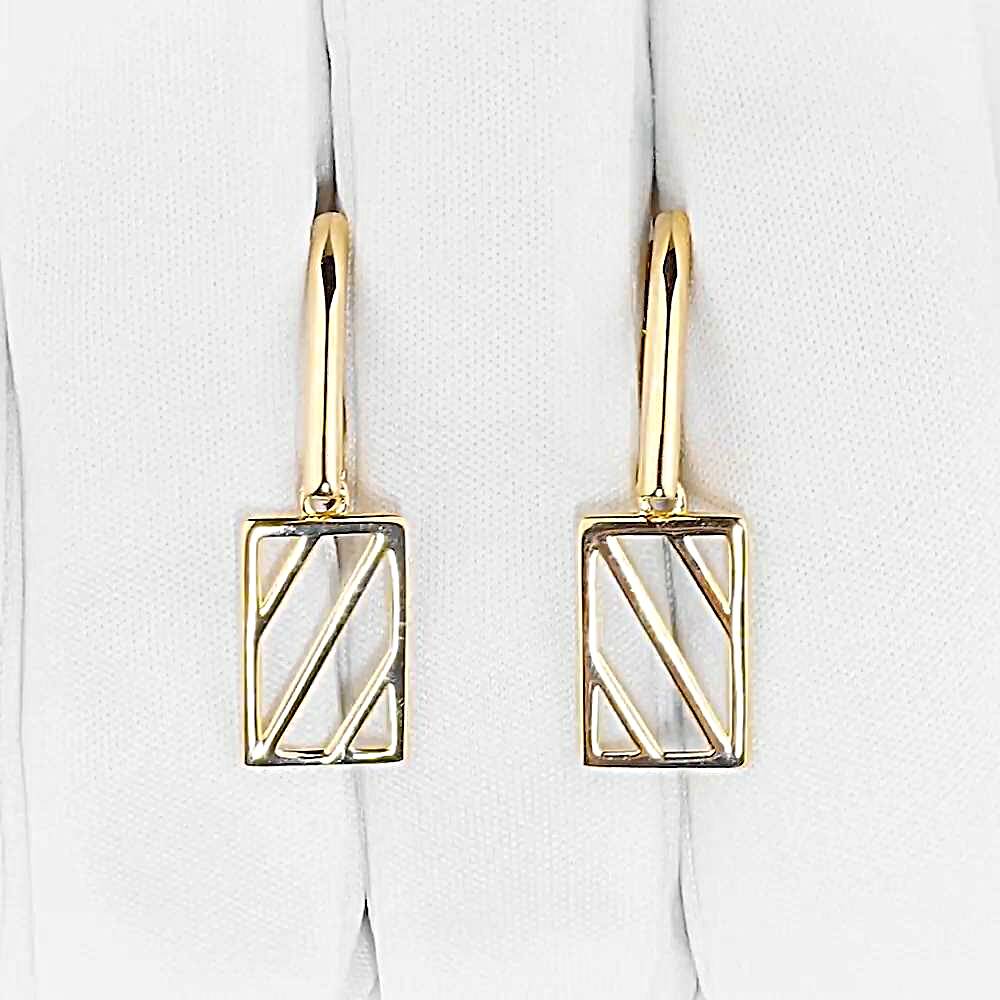 Серьги из красного золота 585 пробы 1