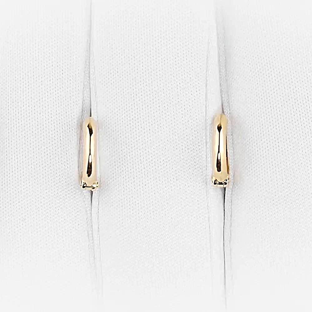 Серьги конго из красного золота 375 пробы 1