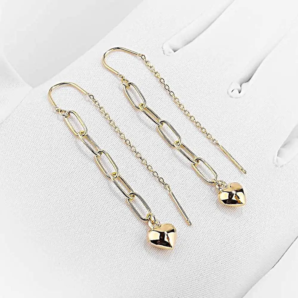 Серьги из красного золота 585 пробы 2