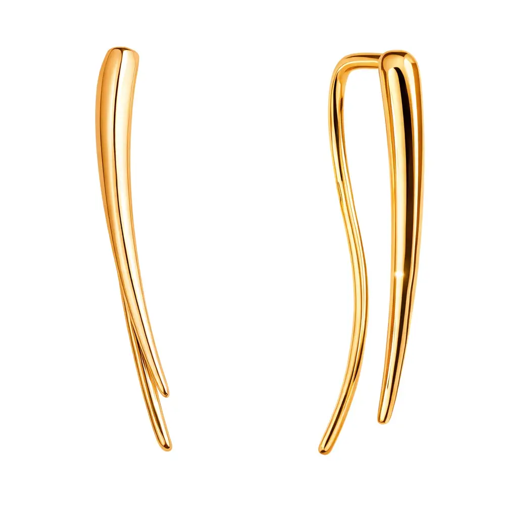Серьги из красного золота 585 пробы 1