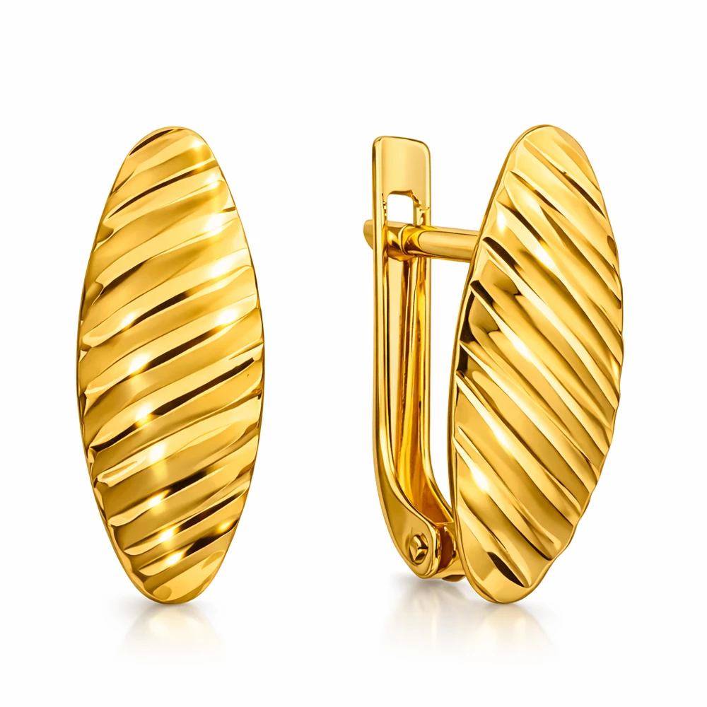 Серьги из красного золота 585 пробы