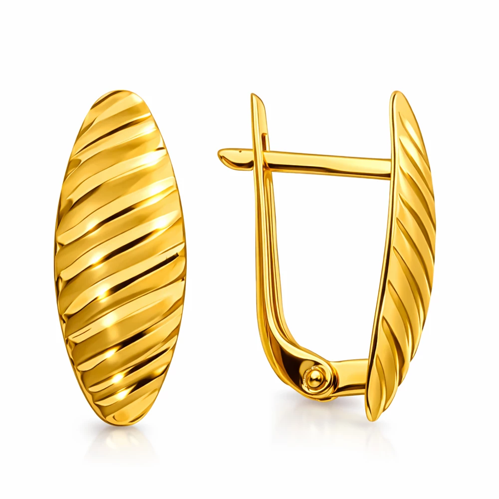 Серьги из красного золота 585 пробы