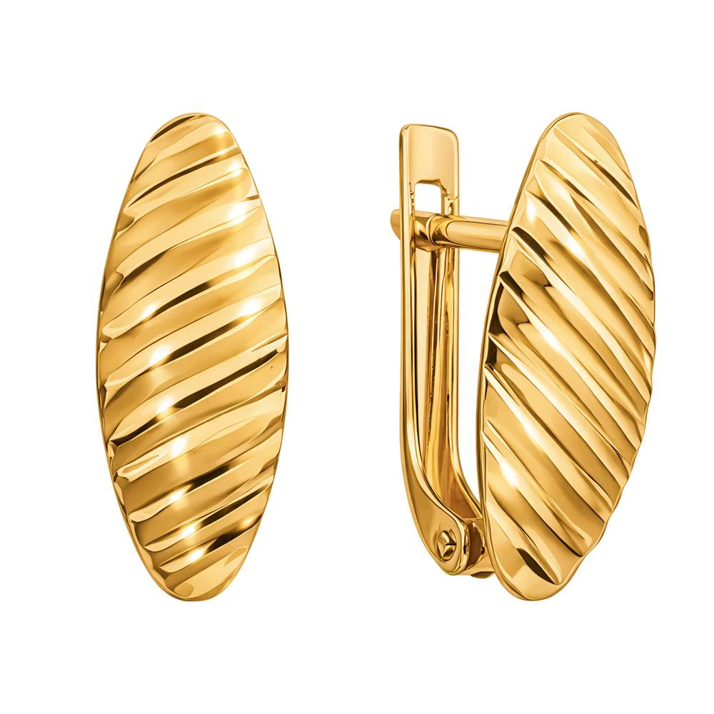 Серьги из красного золота 585 пробы