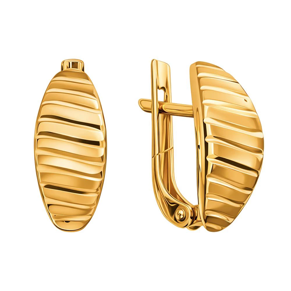 Серьги из красного золота 585 пробы