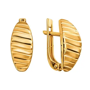 Серьги из красного золота 585 пробы