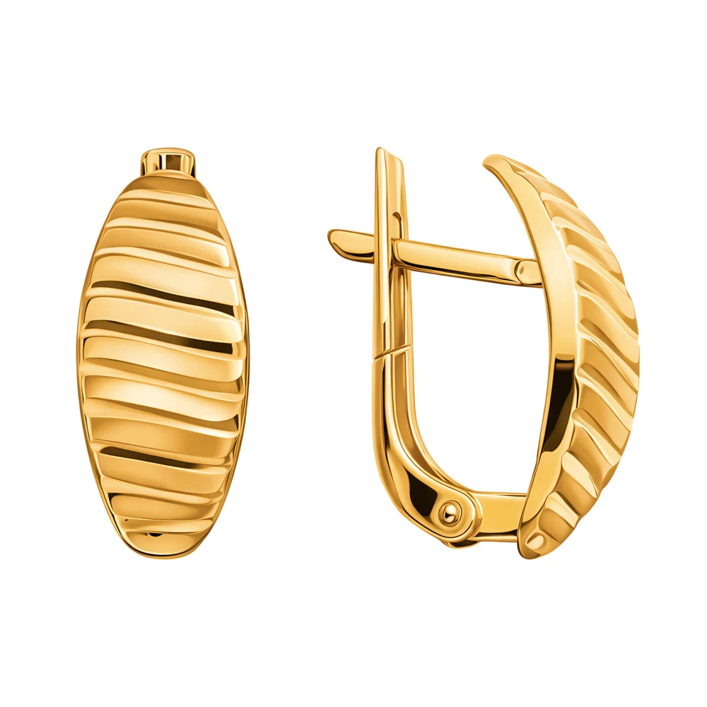 Серьги из красного золота 585 пробы