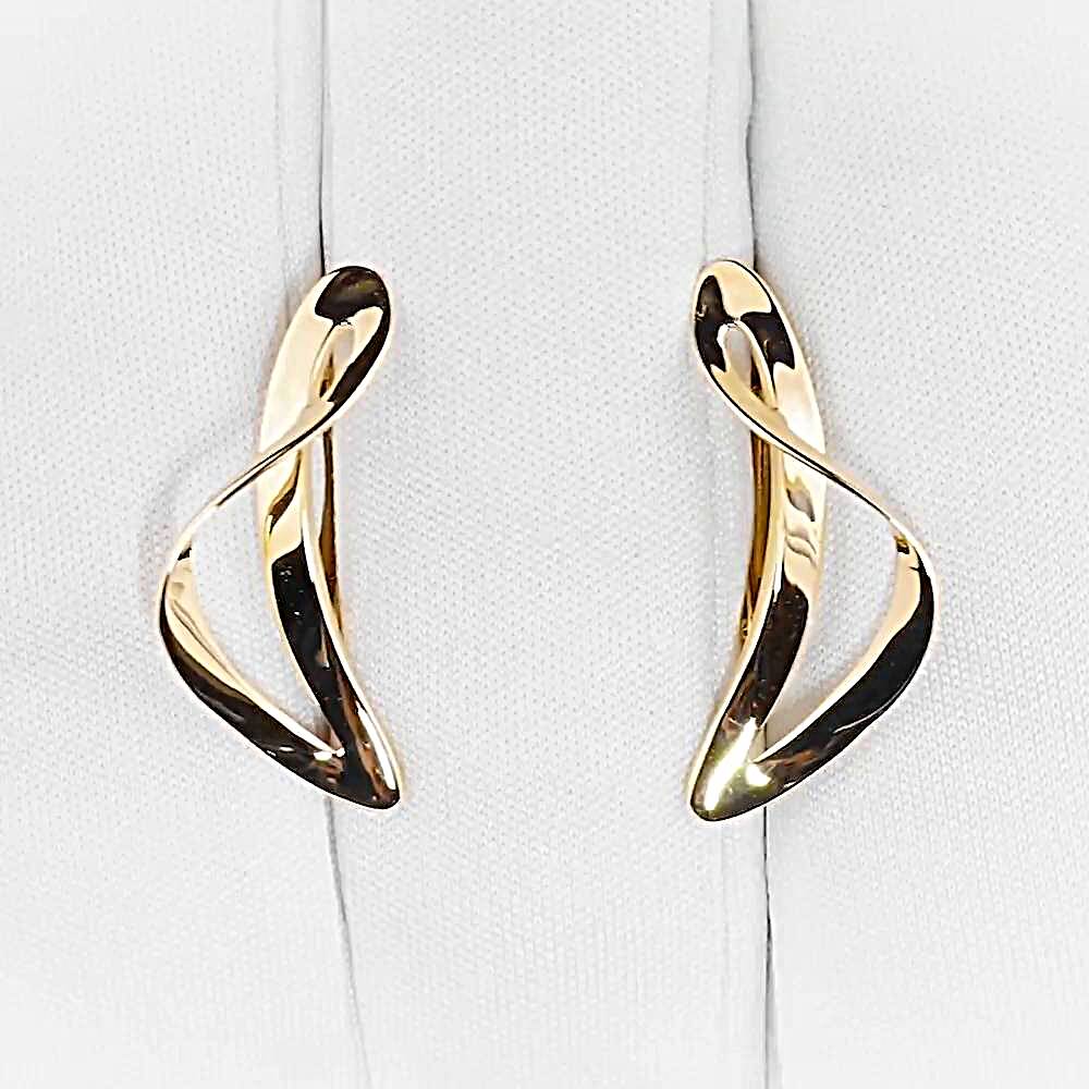 Серьги из красного золота 585 пробы
