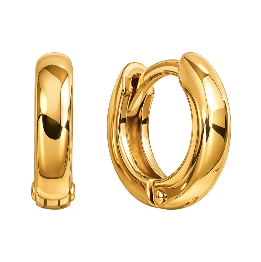 Серьги конго из красного золота 585 пробы