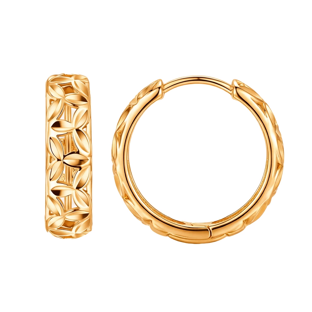 Серьги из красного золота 585 пробы