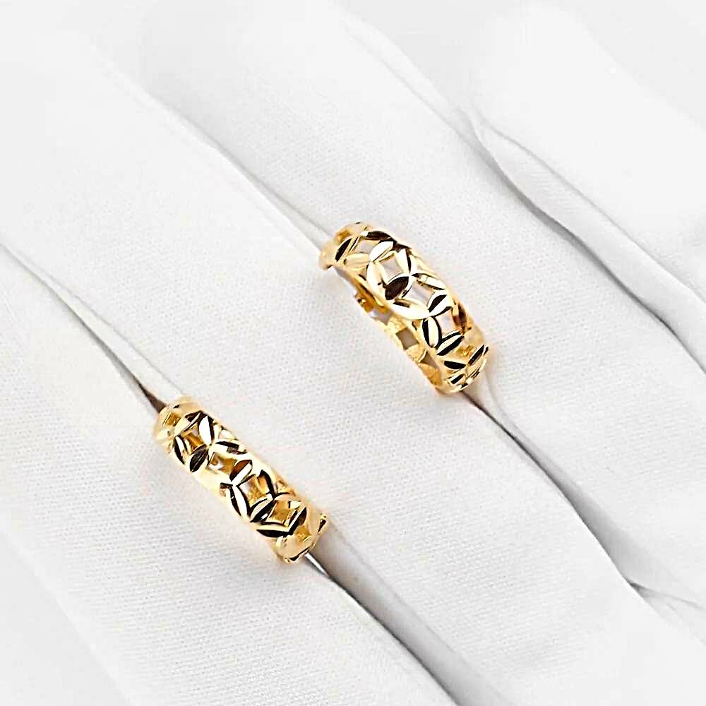 Серьги из красного золота 585 пробы 1