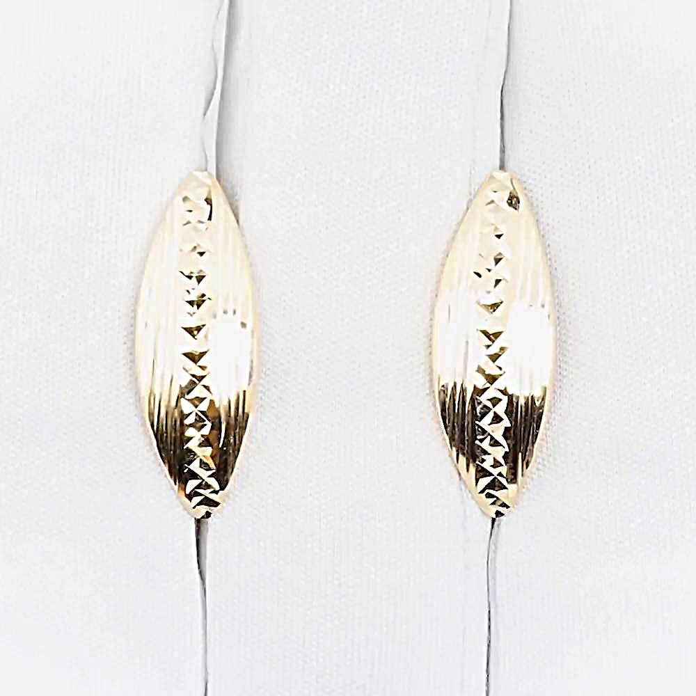 Серьги из красного золота 375 пробы