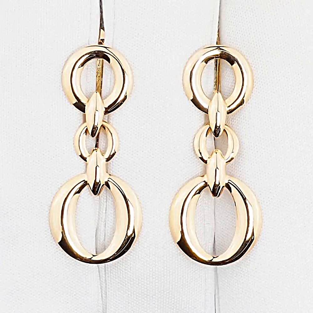 Серьги из красного золота 585 пробы 1