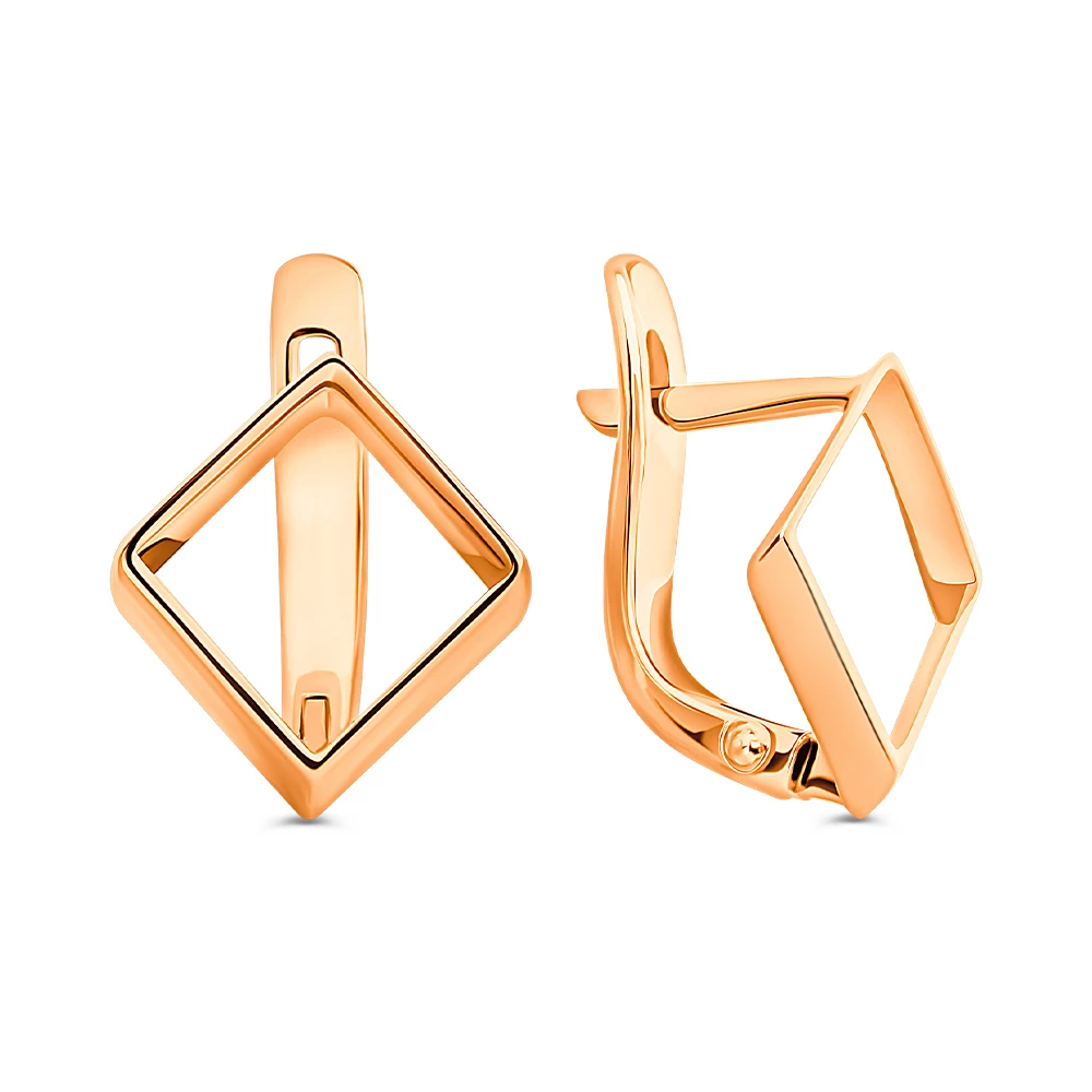 Серьги из красного золота 585 пробы