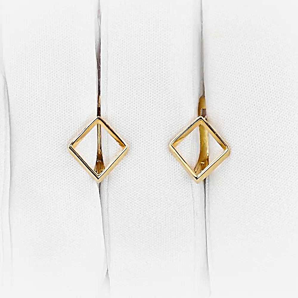 Серьги из красного золота 585 пробы 1