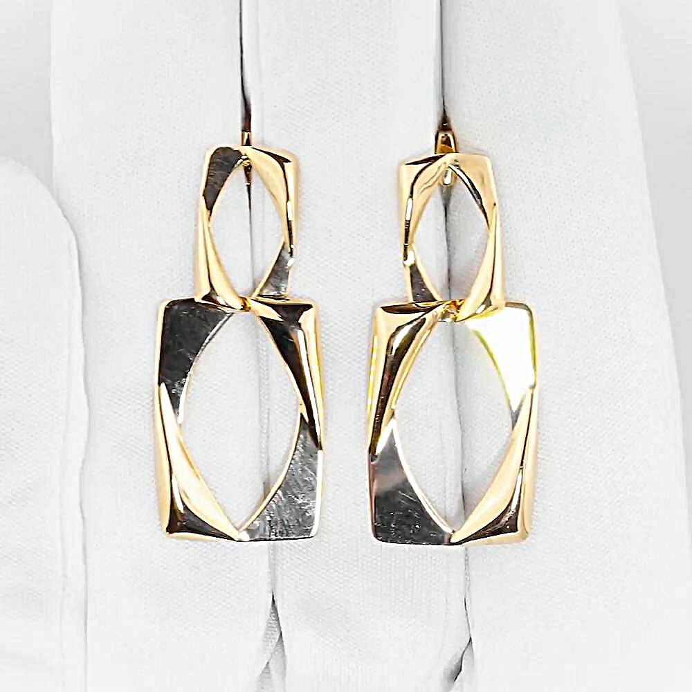 Серьги из красного золота 585 пробы 1