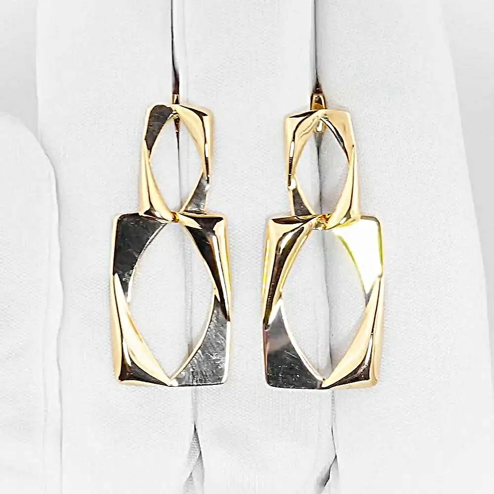 Серьги из красного золота 585 пробы 2