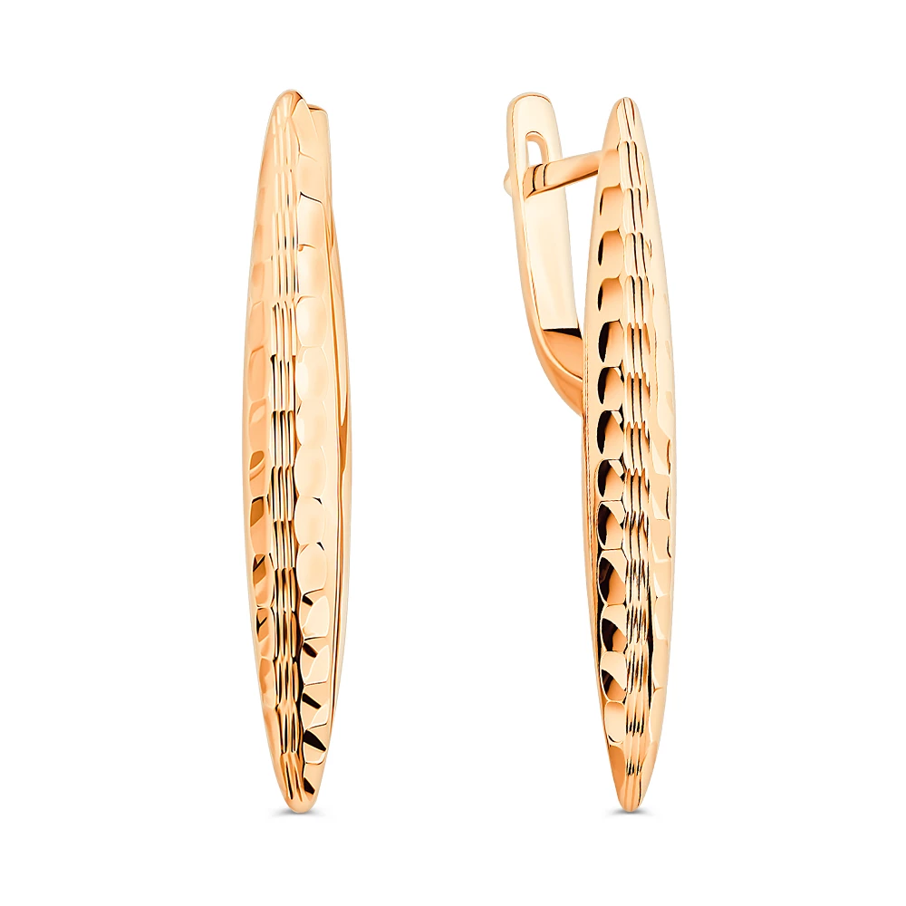 Серьги из красного золота 585 пробы