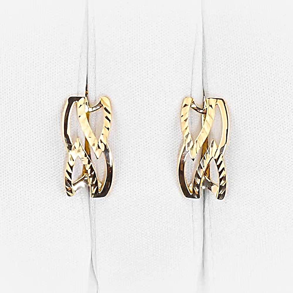 Серьги из красного золота 585 пробы 1