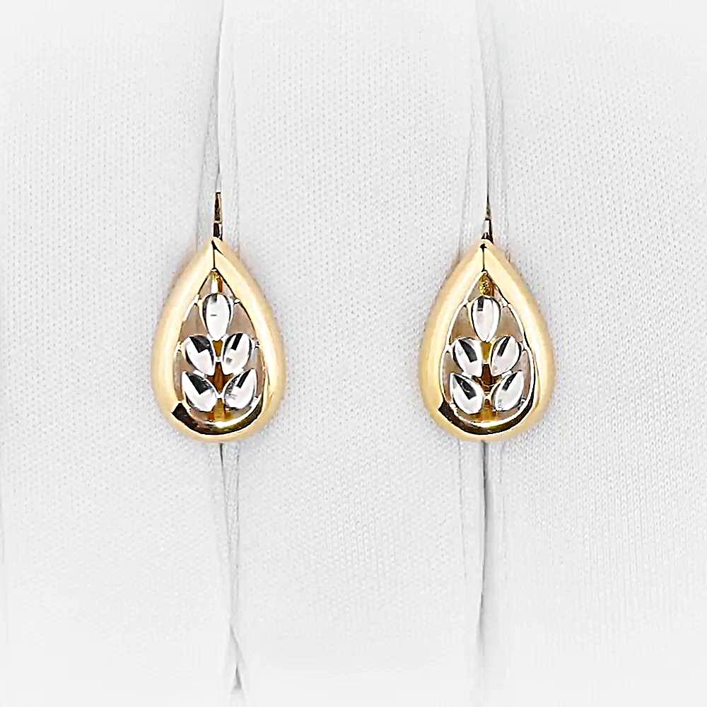 Серьги из красного золота 585 пробы 1