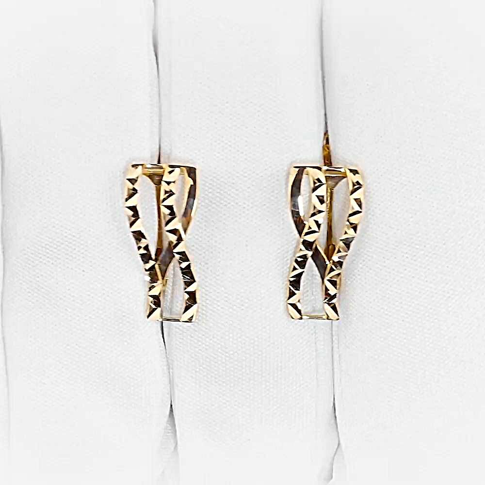 Серьги из красного золота 585 пробы 1