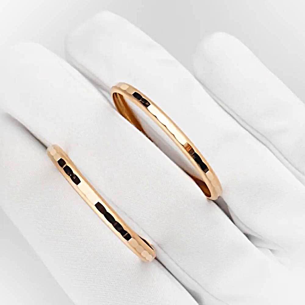 Серьги конго из красного золота 585 пробы 1
