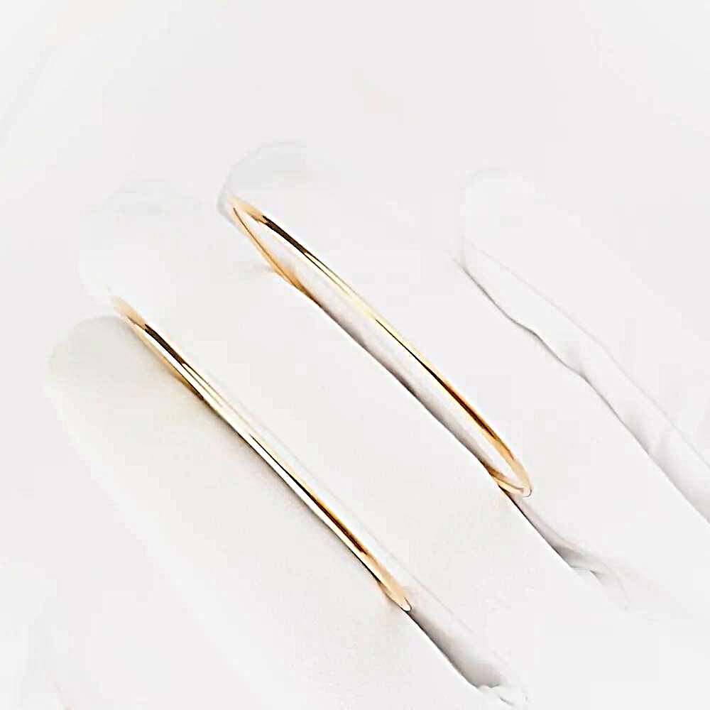 Серьги конго из красного золота 585 пробы
