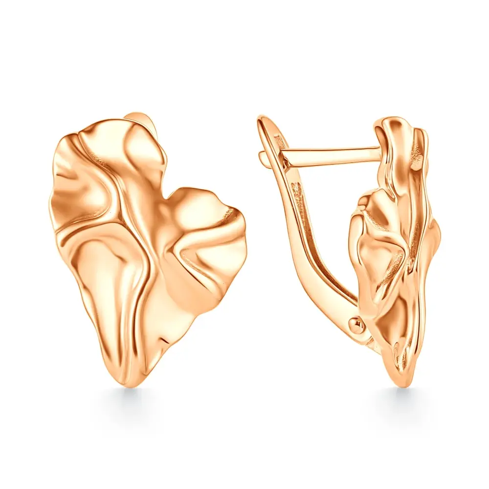 Серьги из красного золота 585 пробы 1