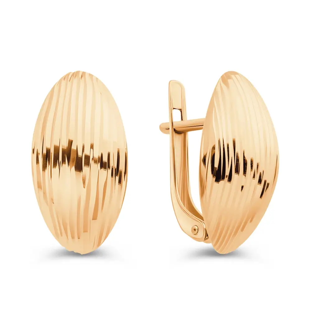 Серьги из красного золота 585 пробы 1