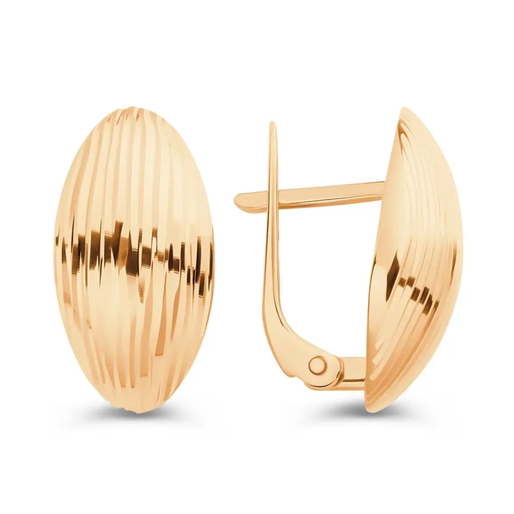 Серьги из красного золота 585 пробы 3