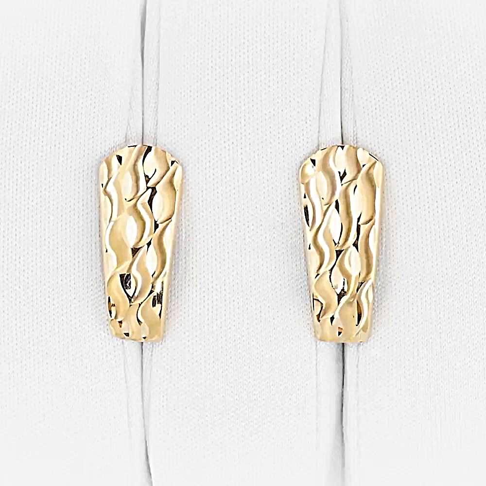 Серьги из красного золота 585 пробы 1