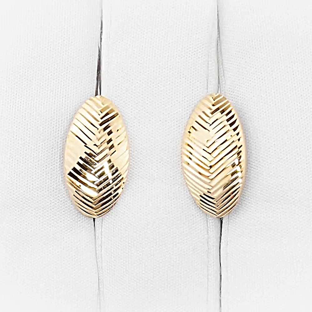 Серьги из красного золота 585 пробы