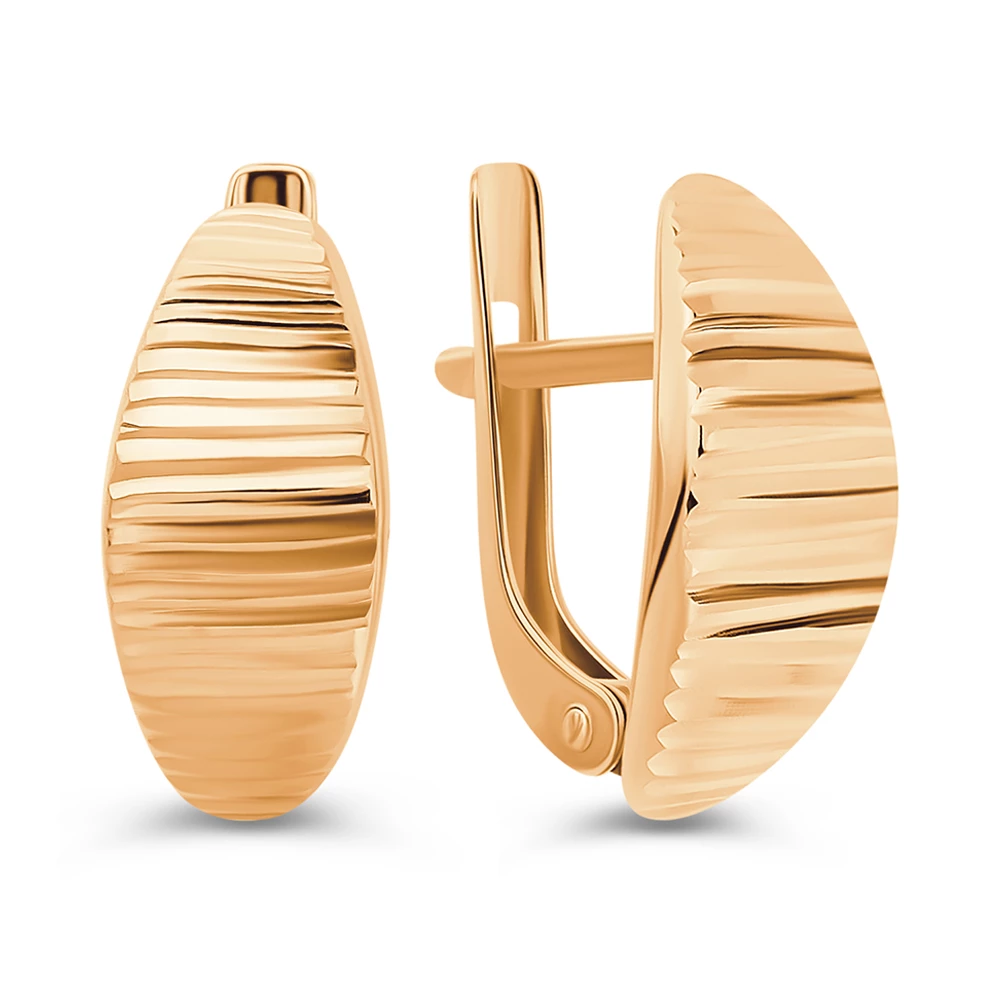 Серьги из красного золота 585 пробы