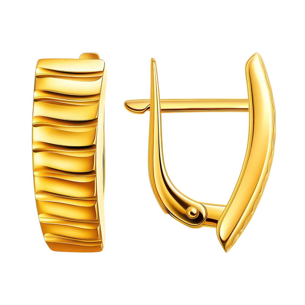 Серьги из красного золота 375 пробы