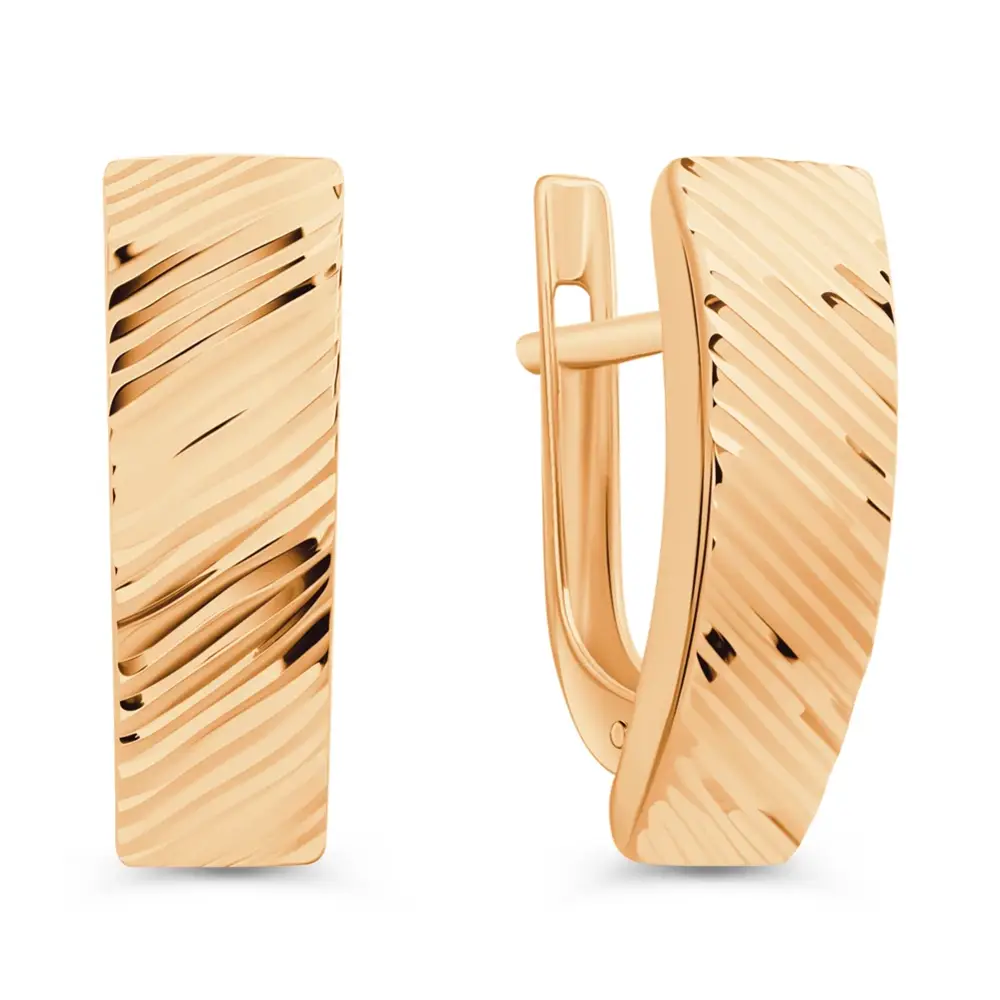 Серьги из красного золота 585 пробы 1