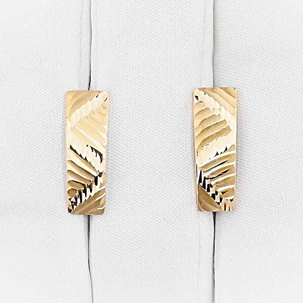 Серьги из красного золота 585 пробы