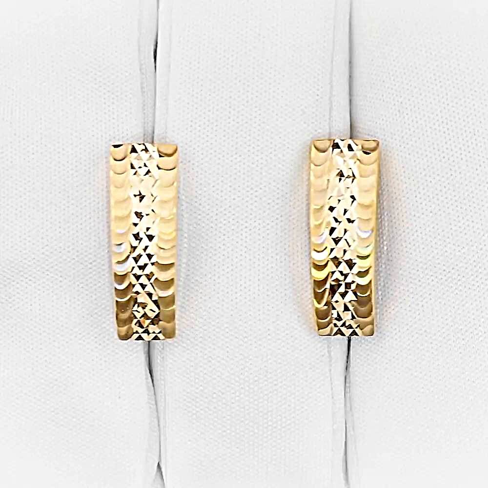 Серьги из красного золота 585 пробы 1