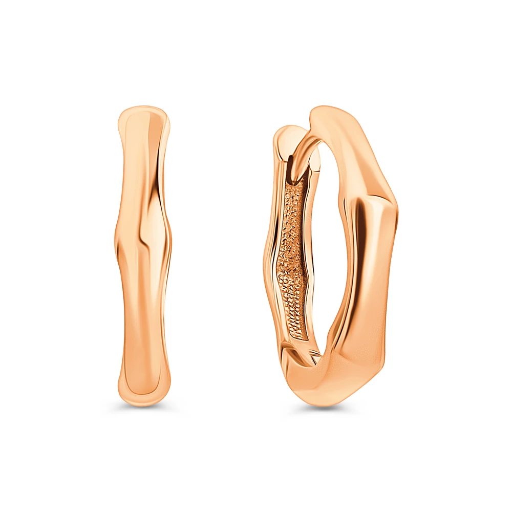 Серьги из красного золота 585 пробы