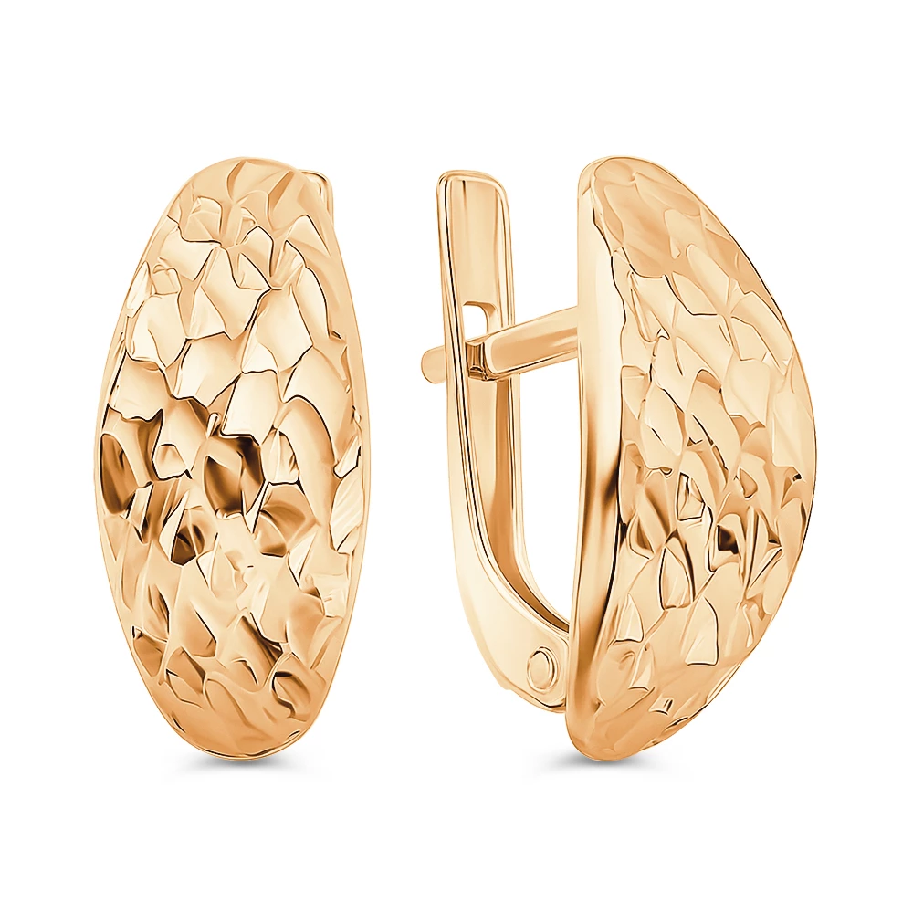Серьги из красного золота 585 пробы
