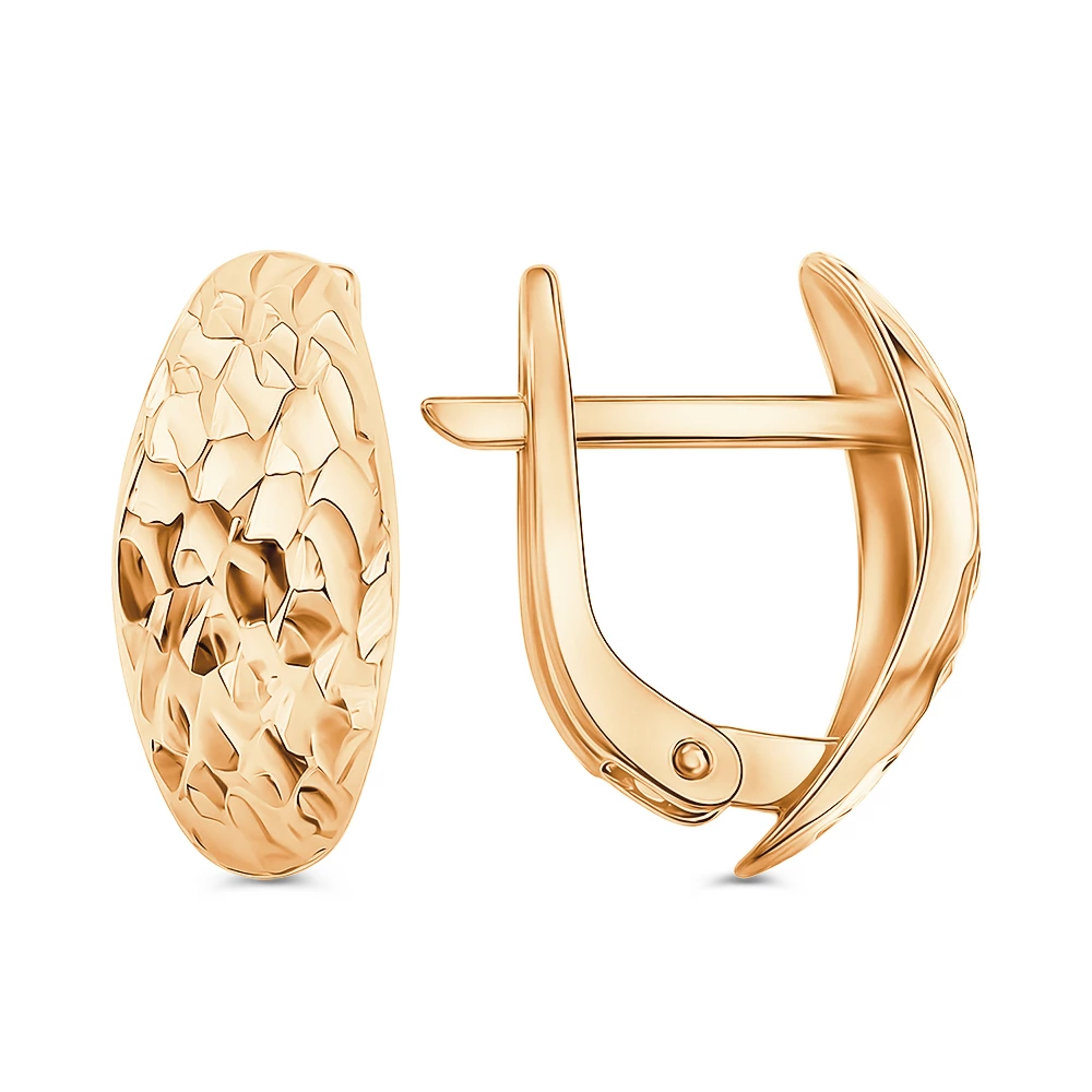 Серьги из красного золота 585 пробы