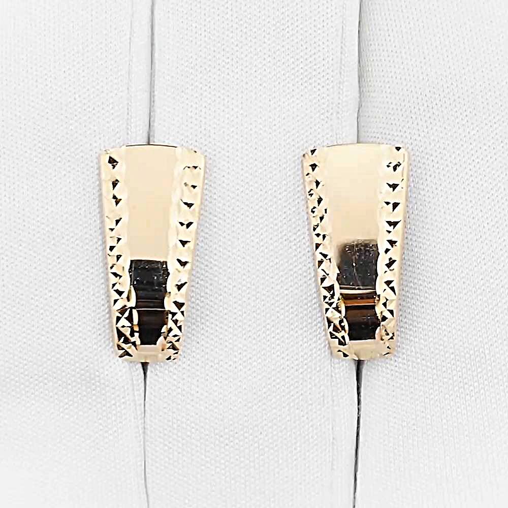 Серьги из красного золота 585 пробы 1