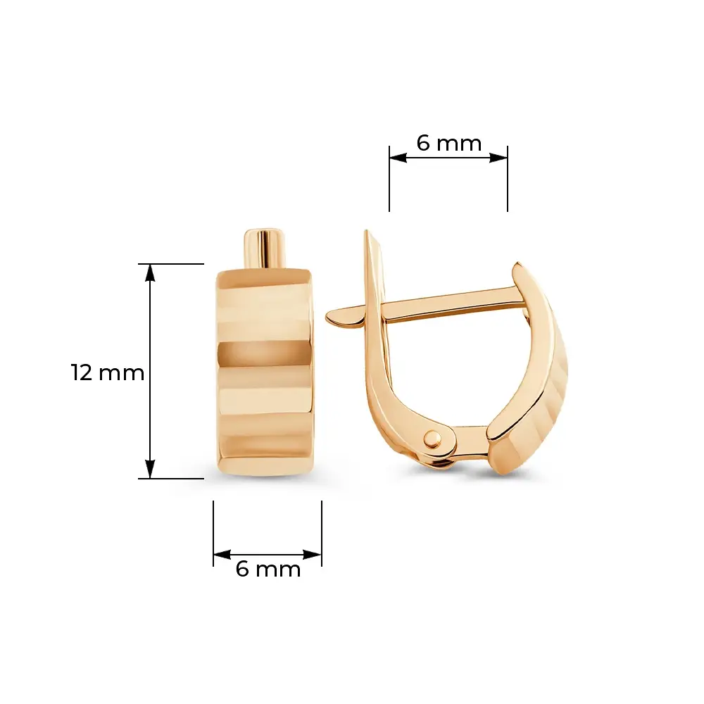 Серьги из красного золота 585 пробы 4