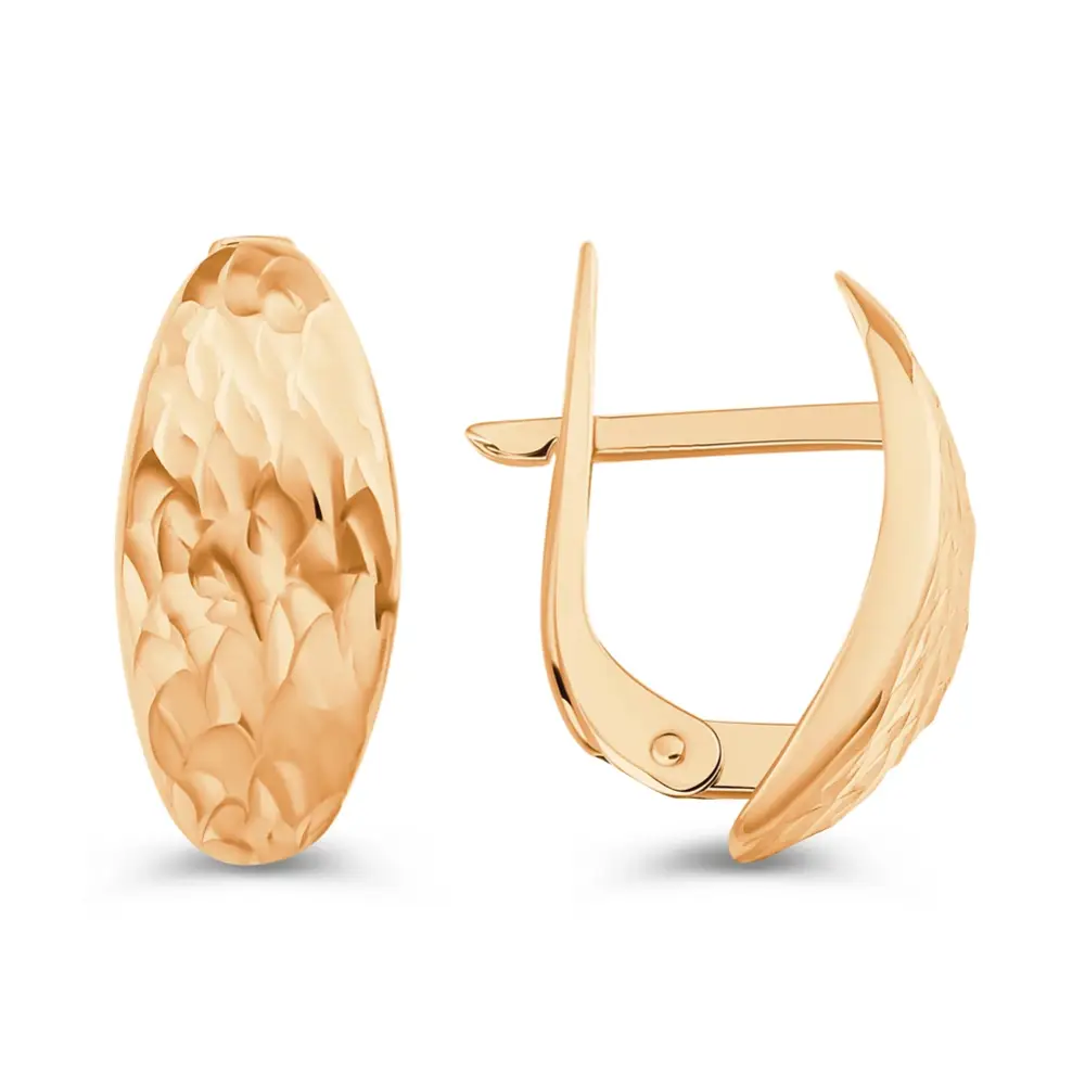Серьги из красного золота 585 пробы 3