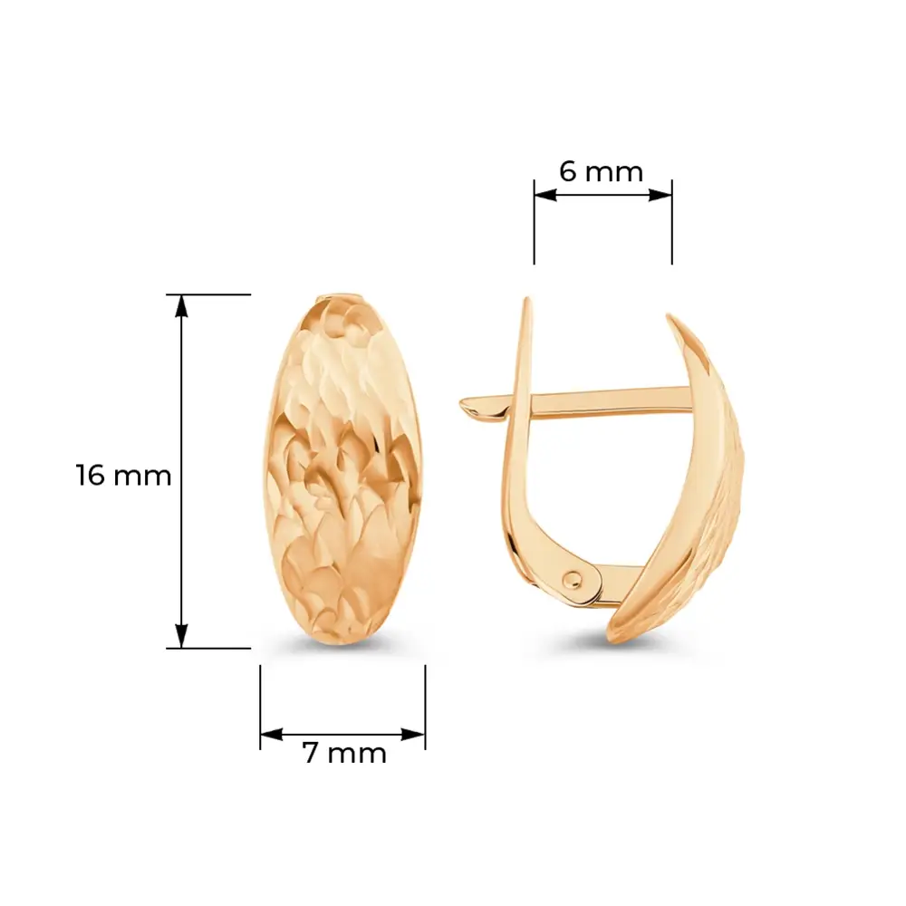 Серьги из красного золота 585 пробы 4