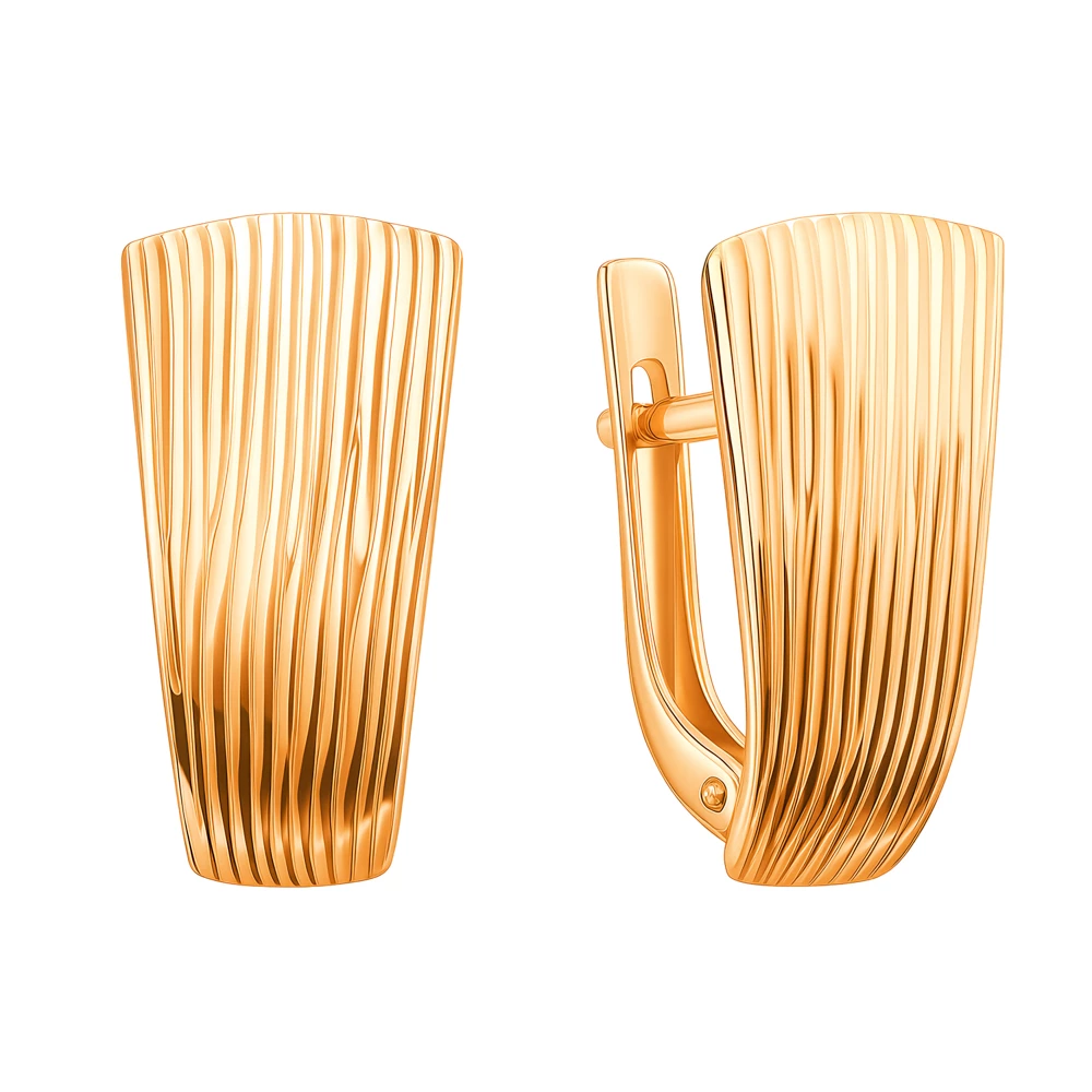 Серьги из красного золота 375 пробы