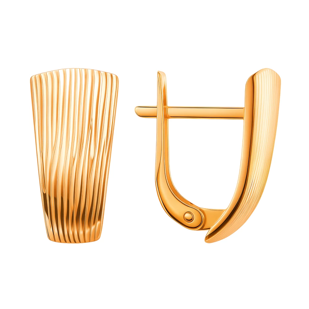 Серьги из красного золота 375 пробы