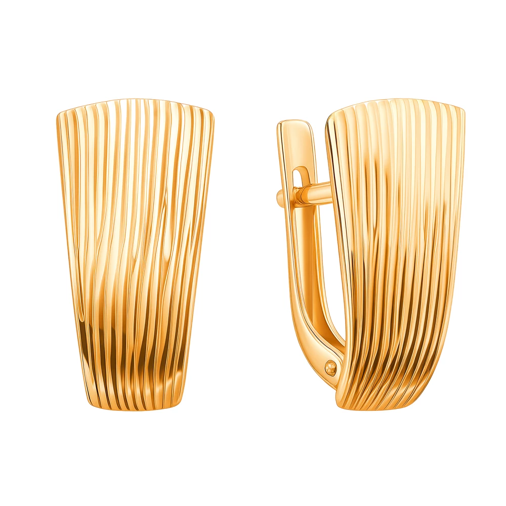 Серьги из красного золота 375 пробы