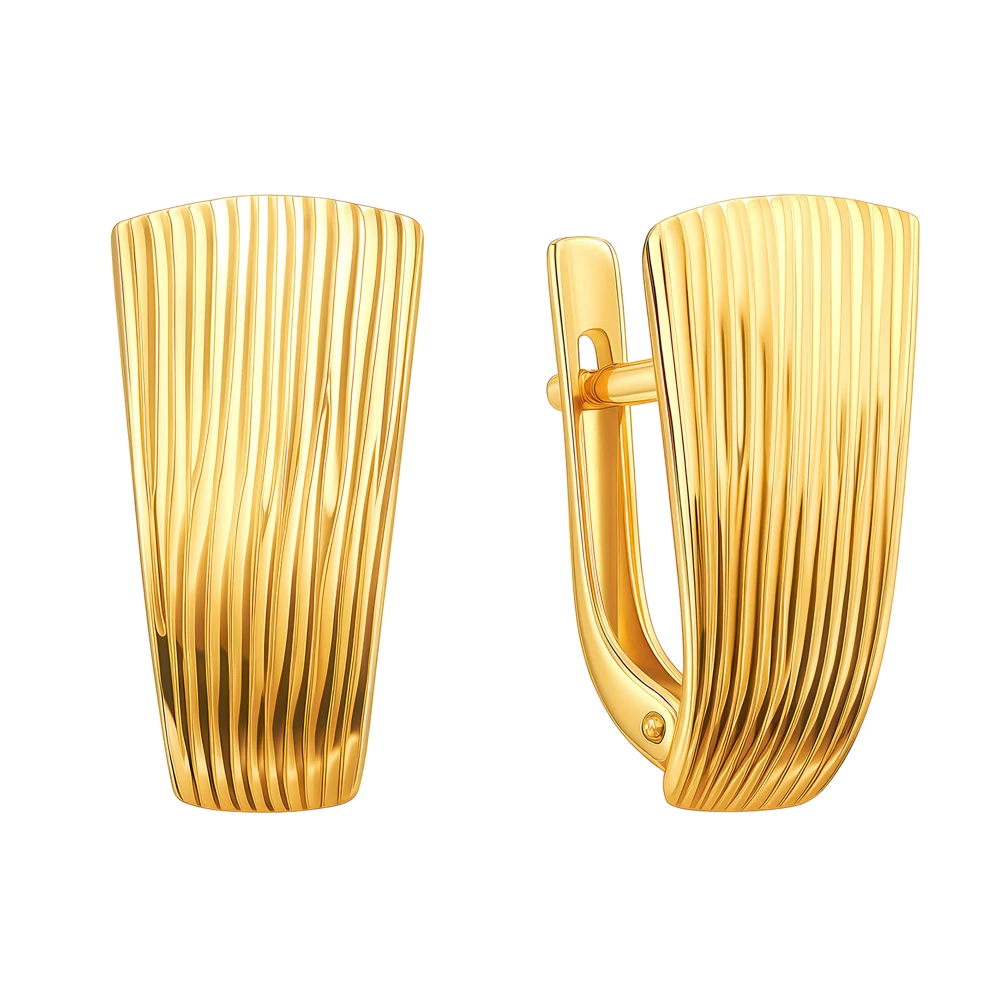 Серьги из красного золота 375 пробы