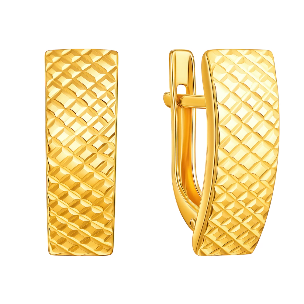 Серьги из красного золота 375 пробы